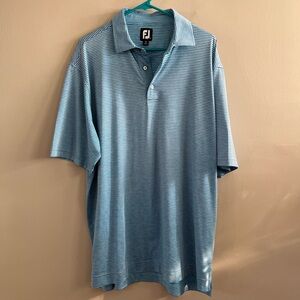 FootJoy Men's Golf‎ Polo Blue Striped XL